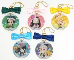 【中古】キーホルダー 全5種セット 「鬼滅の刃×ufotable cafe クリスマスイベント2021 ランダムアクリルオーナメントチャーム」