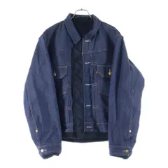Sacai (サカイ) 25AW ×LEVI'S Men's Denim x Nylon Twill Reversible Blouson リーバイス メンズ デニム ナイロン ツイル リバーシブル ブルゾン デニムジャケット 25-03707M