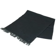 POLO RALPH LAUREN (ポロラルフローレン) ロゴ刺繍 フリンジ付ウールマフラー