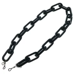 GUCCI (グッチ) メガネチェーン ストラップ アイウェア ブラック シルバー金具