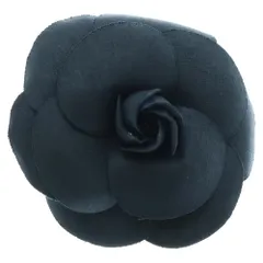 CHANEL (シャネル) カメリア フラワー ブローチ ピンバッジ ネイビー