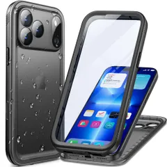 新品 Cozycase トップクラス iPhone 17 promax用 防水ケース 米軍IP68完全防水防塵 2m耐衝撃 落下全面保護 iphone17promax 携帯ケース 360度フルカバー強化両面前後頑丈ハード 工事 風呂水中撮影海雨高機能手机子供