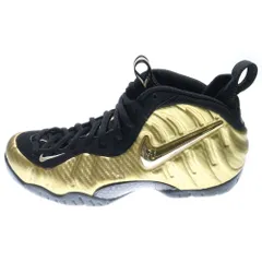NIKE (ナイキ) AIR FOAMPOSITE PRO METALLIC GOLD エア フォームポジット プロ メタリックゴールド ローカットスニーカー ゴールド/ブラック US9.5/27.5cm 624041-701