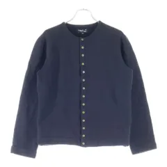 agnes b. (アニエスベー) Snap Cardigan ボタンフライ コットン カーディガン ブラック 2313M001のサムネイル