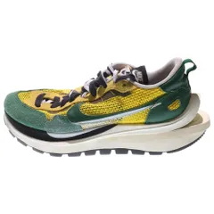 NIKE (ナイキ) ×sacai VAPOR WAFFLE CV1363-700 サカイ ヴェイパーワッフル ローカットスニーカー イエロー/グリーン US10/28cm