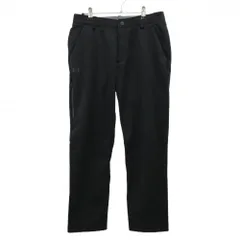 【美品】アンダーアーマー パンツ 黒 裏起毛 STORM コールドギア ウエスト内側ゴム メンズ 34 ゴルフウェア UNDER ARMOUR