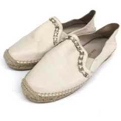 Salvatore Ferragamo サルヴァトーレフェラガモ エスパドリーユシューズ 表記サイズ:6 チェーンデザイン/レザー    ベージュ レディース / 241014004949