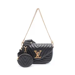 ルイ・ヴィトン LOUIS VUITTON ショルダーバッグ ミュルティ ポシェット ニューウェーブ M56461 ノワール レザー ミュルティ・ポシェット レディース Used A