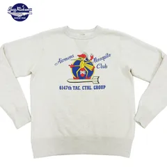 バズリクソンズ ミリタリー スウェットシャツ AIRMENS MOSQUITO CLUB BUZZ RICKSON'S 裏起毛トレーナー BR69632 オートミール 