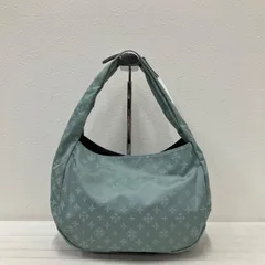 5599　russet ラシット　ムーンショルダーバッグ　ワンショルダー トートバッグ　ハンドバッグ　肩がけ　グリーン系　ナイロン　ショルダー紐にファスナー付き　高級感　手提げ