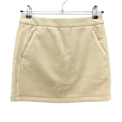 【超美品】アディダス スカート ベージュ コーデュロイ 内側インナーパンツ 裏起毛  レディース M ゴルフウェア adidas