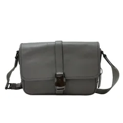 COACH(コーチ) ショルダーバッグ美品  リーグ メッセンジャー バッグ CU042 グレー レザー