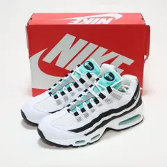 訳あり品☆NIKE AIR MAX 95 OG BIG BUBBLE WHITE/HYPER JADE-BLACK BORDER US10.5 28.5cm ( ナイキ エアマックス 95 ビッグバブル ブラックボーダー 黒白ボーダー )