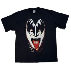ヴィンテージ KISS メンズ ジーンシモンズ バンＴ 両面プリント 貴重 ヴィンテージ KISS メンズ ジーンシモンズ バンT 両面プリント 貴重