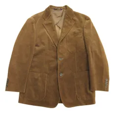 良品 Polo by Ralph Lauren ポロ バイ ラルフローレン 90’s コーデュロイ テーラード ジャケット 三角タグ ヴィンテージ M ブラウン メンズ 古着 中古 USED