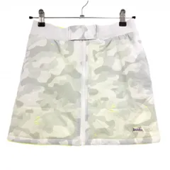 【超美品】ニューバランスゴルフ 中綿リバーシブルスカート 白×グレー カモフラ  レディース 0(S) ゴルフウェア New Balance