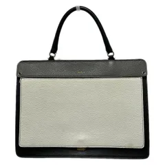 FURLA(フルラ) ハンドバッグ - 白×黒×グレー レザー
