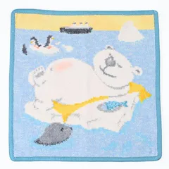 新品 フェイラー FEILER ハンカチ ハンドタオル 25cm レディース レイジーベア ライトブルー ネコポス