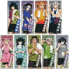 【中古】シール・ステッカー 全9種セット 千社札風シール Bグループ 「鬼滅の刃×極楽湯・RAKU SPA 第四弾 ととのえ!みんなで極楽な休日」 対象商品購入特典