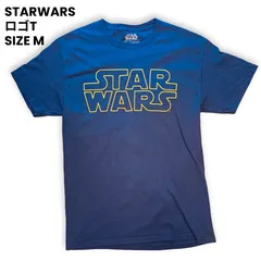 【S～M相当】STAR WARS スターウォーズ ロゴT シンプルプリント Tシャツ【古着】25091