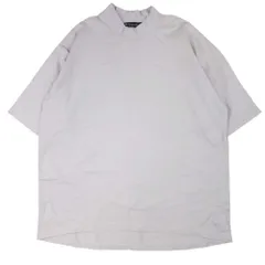美品 Upscape Audience アップスケープ オーディエンス モックネック バルーン ハーフスリーブ Tシャツ カットソー L グレー メンズ 古着 中古 USED