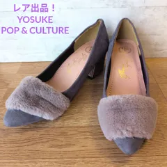 【レア出品】YOSUKE POP&CULTURE ベロア エコファーパンプス Mサイズ
