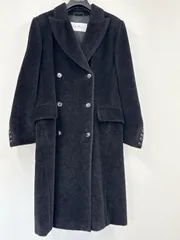 MaxMara　アルパカ　ウール　ロング　コート　ブラック