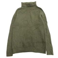 良品 SHIPS シップス ウール カシミヤ タートルネック ニット セーター M 緑 グリーン メンズ 古着 中古 USED