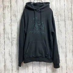adidas Disney コラボ パーカー 黒 ブラック グーフィー XS