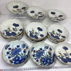 2207   有田焼 芳祥堂特製　葡萄瑠璃　中鉢5客　小鉢5客 2207 有田焼 芳祥堂特製 葡萄瑠璃 中鉢5客 小鉢5客 - メルカリ