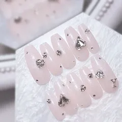 ネイルチップ 量産型 現品 ワンホンネイル 韓国ネイル オタクネイル 推しネイル 推し活グッズ ピンクネイル リボンネイル ハートネイル ちゅるんネイル 大人かわいい シンプルネイル キレイめネイル 生誕祭 卒業式 成人式 オーダー フルオーダー キラキラ