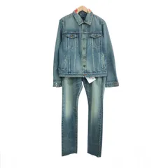 SAINT LAURENT PARIS サンローランパリ デニムセットアップ サイズ:XL【34】 バンダナ/ダメージ加工    ブルー メンズ / 241014003969のサムネイル