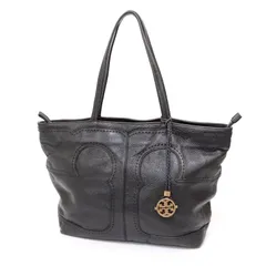 トリーバーチ トートバッグ ハンドバッグ ワンショルダーバッグ ビジネスバッグ ロゴ 黒 ブラック Black レザー 本革 Tory Burch