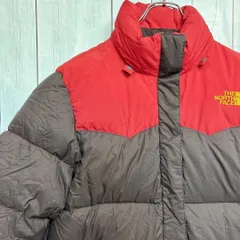 ノースフェイス ヌプシ ダークブラウン レッド 800FP レディース XL