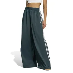 アディダスオリジナルス アディカラー サテン ワイドレッグ トラックパンツ レディース ウィーメン KNZ08 JV7511 WOMEN'S ADICOLOR SATIN WIDE‐LEG TRACK PANTS AURORA IVY × WHITE