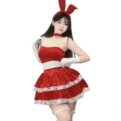 バニーガール コスチューム ワンピース セット クリスマス パーティー 衣装 コスプレ 舞台 仮装 大人可愛い  レディース 彼氏 プレゼント