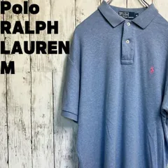 ポロラルフローレン　ポロシャツ　半袖　青　メンズ　M Ralph Lauren