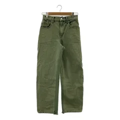 ALEXANDER WANG / アレキサンダーワン | デニム切替 スウェット パンツ | 25 | グリーン | レディース