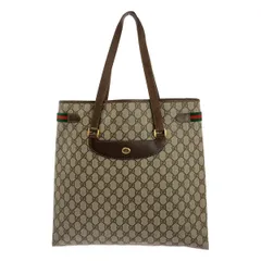 GUCCI / グッチ | OLD / オールド GGスプリーム ロゴ シェリーライン トートバッグ | ブラウン系 | レディース