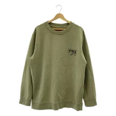 VYNER ARTICLES / ヴァイナーアーティクルズ | オーガニックコットン ロゴプリント クルーネックスウェット | L | カーキ | メンズ