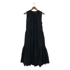 Christian Wijnants / クリスチャンワイナンツ | Land of tomorrow 別注 / ティアード ノースリーブ ワンピース | 34 | ブラック | レディース