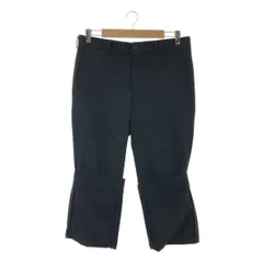 COMME des GARCONS HOMME PLUS / コムデギャルソンオムプリュス | 2022SS | 花の存在期 ウール ギャバジン ロールアップ スラックス | S | ブラック | メンズ