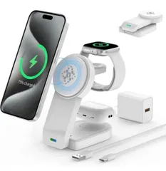 3in1 ワイヤレス充電器 マグネット式 折畳み 磁気充電