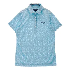 サイズ：M CALLAWAY キャロウェイ 2025年 半袖ポロシャツ 花柄 ブルー系 [240101504009] ゴルフウェア レディース ストスト