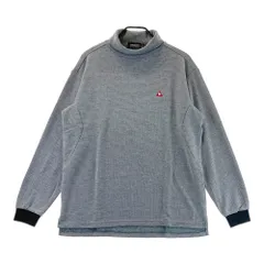 サイズ：LL LE COQ GOLF ルコックゴルフ  裏起毛 タートルネック 長袖Tシャツ  ブラック系 [240101550614] ゴルフウェア メンズ ストスト