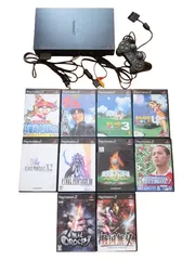 ＜動作確認済み＞PS2（プレイステーション2）＋ゲームソフト10本：送料無料
