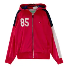 サイズ：M TOMMY HILFIGER GOLF トミー ヒルフィガーゴルフ  ジップパーカー  レッド系 [240101555642] ゴルフウェア レディース ストスト