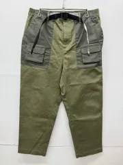 Dickies ポケット切替 ブッシュパンツ サイズ34 ディッキーズ カーゴパンツ ワイド テーパード イージー オリーブ ワークパンツ 【X0570-001】□217