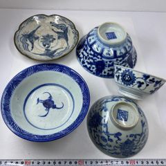 中国清朝時代　青花鉢　茶碗　5客　タルチ　東な7-0301③ 中国清朝時代 青花鉢 茶碗 5客 タルチ 東な7-0301③ - メルカリ