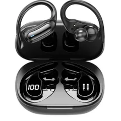 イヤホン Bluetooth ワイヤレスイヤホン 「最大100時間再生・バッテリー長持ちの頂点へ」 LED残量表示 オープンイヤー Bluetooth5.4 高速接続 低遅延 軽量8.8g 空気伝導型 装着快適 耳が痛くない 音漏れ軽減 高感度ENC マイク付